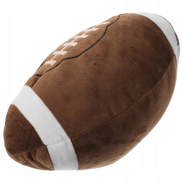 Peluche cuscino decorativo a forma di pallone da calcio 31x20x12 cm per bambini