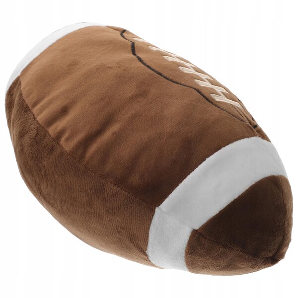 Peluche cuscino decorativo a forma di pallone da calcio 31x20x12 cm per bambini