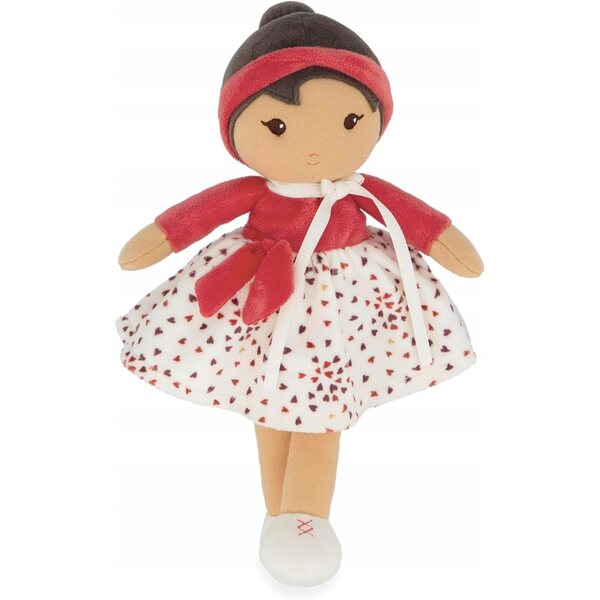 Bambola Emilie 25 cm morbido microvelluto con personalizzazione nome per bebè