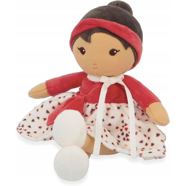 Bambola Emilie 25 cm morbido microvelluto con personalizzazione nome per bebè