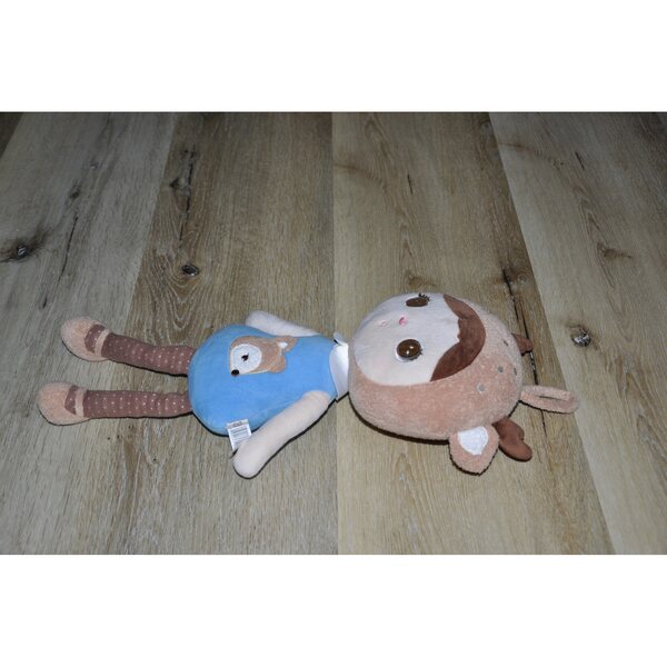 Metoo Stoffpuppe 45 cm – weiches Hirschmaskottchen, gebraucht, ausgezeichneter Zustand