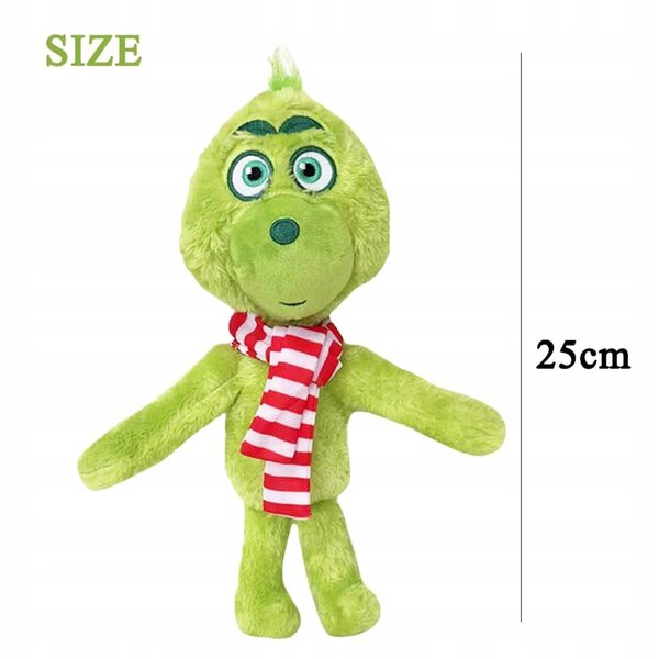 MEZHEN Grinch Plüschtier 32 cm, Weihnachtsdekoration für Kinder ab 3 Jahren
