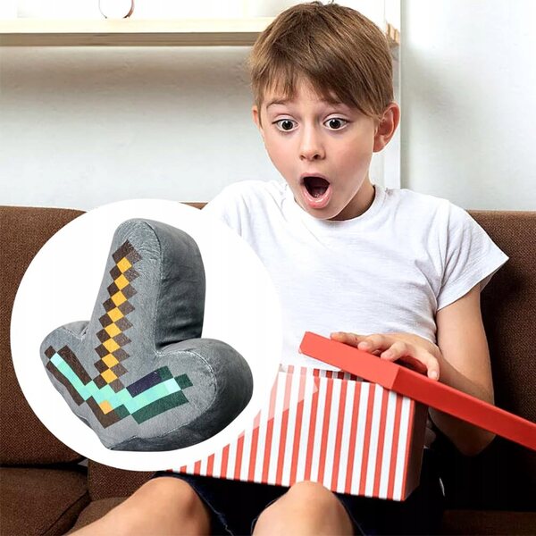 YCVBCY Pluszowa Pikselowa Kilof 24 cm – Maskotka Anime für Kinder ab 3 Jahren