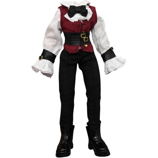 Abito Vintage 1:12 per Action Figure con Camicia, Gilet e Pantaloni Retrò Eleganti