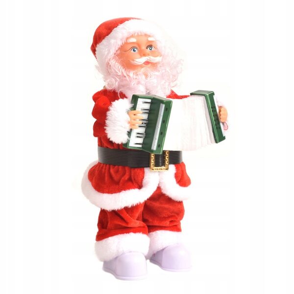 Elektrischer Weihnachtsmann, rot, Weihnachtsdekoration, 30 x 13 cm, für Kinder und Zuhause