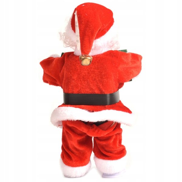 Elektrischer Weihnachtsmann, rot, Weihnachtsdekoration, 30 x 13 cm, für Kinder und Zuhause