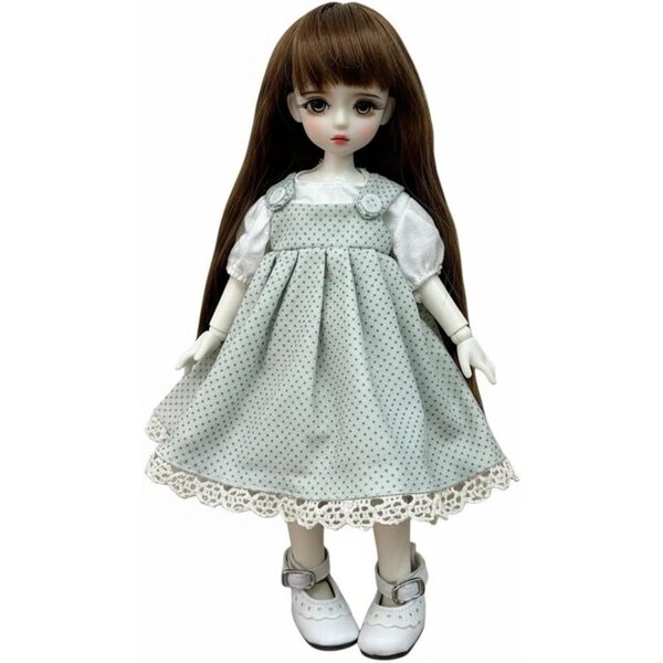 Kleid für BJD-Puppe 30 cm Sommer, einfach zu tragen, Zubehör für Predolo-Puppen