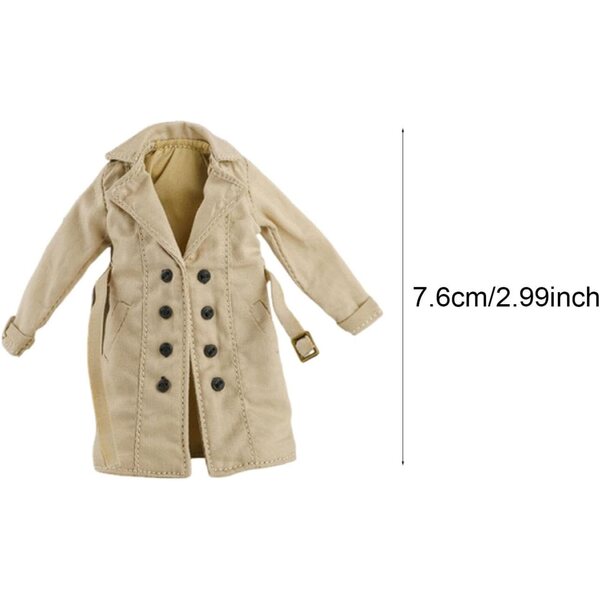 1/12 Mantel für 6-Zoll-Actionfiguren aus hochwertigem Stoff für den Cosplay-Look