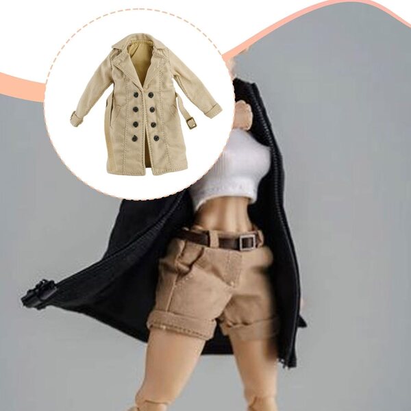 1/12 Mantel für 6-Zoll-Actionfiguren aus hochwertigem Stoff für den Cosplay-Look