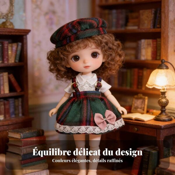 Kleid für BJD 1/6 Doll Olive Elegantes Design und hochwertige Materialien