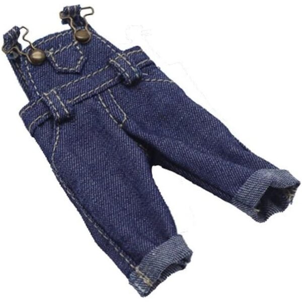 Denim-Overalls für 1/12 BJD-Puppen – Uterui-Modeaccessoire