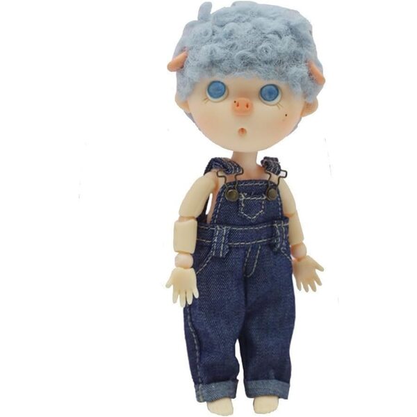 Denim-Overalls für 1/12 BJD-Puppen – Uterui-Modeaccessoire