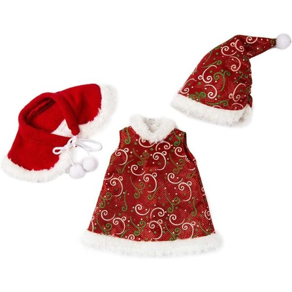 Vestiti Natalizi per Bambole 46 cm - Abito, Cappello e Scialle Uterui