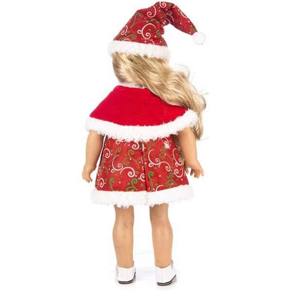 Vestiti Natalizi per Bambole 46 cm - Abito, Cappello e Scialle Uterui