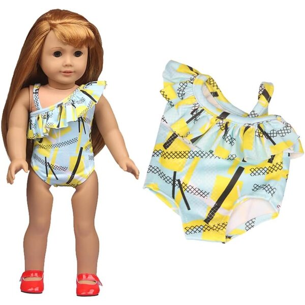 46-cm-Puppen-Badeanzug – lässiger Body für 18-Zoll-amerikanische Puppen