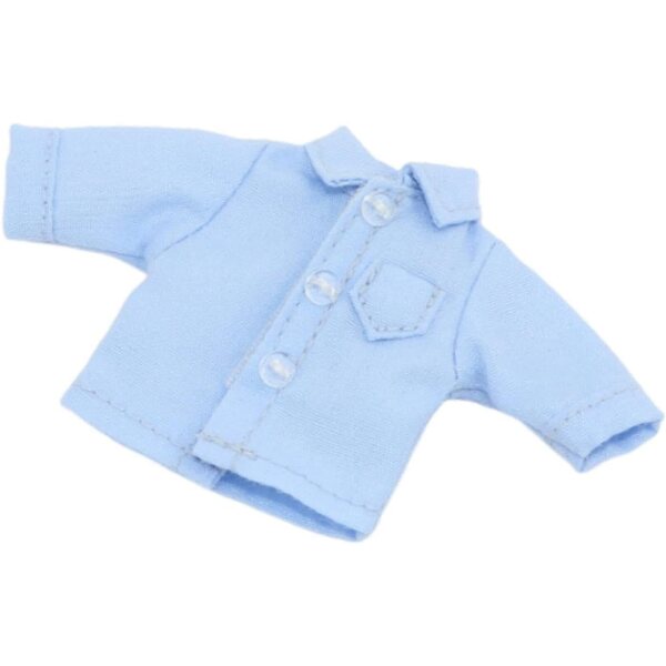 Blaues Langarm-T-Shirt für 1/12 Actionfigur | Kleidung Miniatur 6 Zoll
