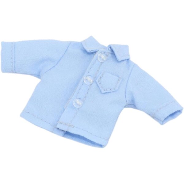 Blaues Langarm-T-Shirt für 1/12 Actionfigur | Kleidung Miniatur 6 Zoll