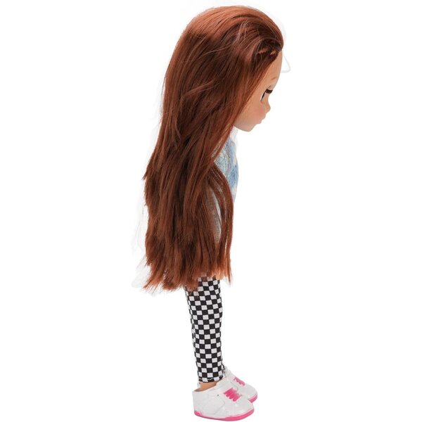 14-Zoll-Mädchenpuppe mit langen Haaren und austauschbarer Modekleidung