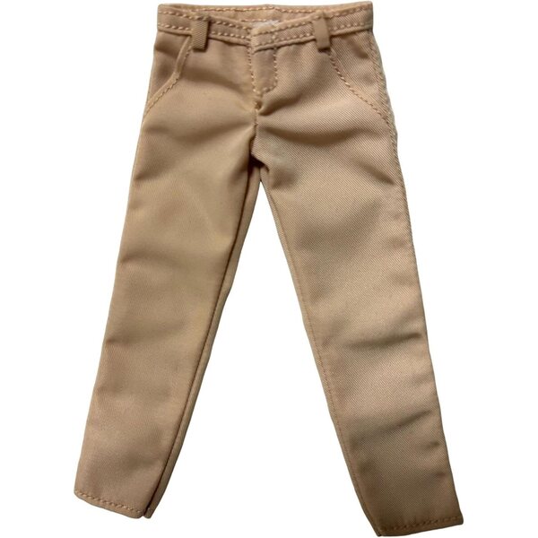 Khaki-Hose für Actionfiguren 1:12 aus Stoff, realistisch und vielseitig