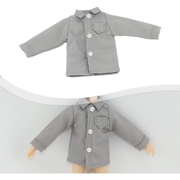 1:12 Miniatur-Shirt für männliche Actionfiguren 6 Zoll Folpus Grey