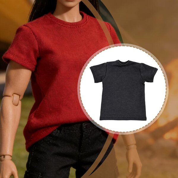 Colcolo Maglietta per Action Figure 1/6, Vestito Snodabile 12 Pollici Grigio Scuro