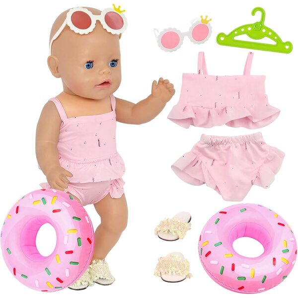 Rosa Kleidung für Puppen von 35 bis 43 cm – Elegante Kleidung Orizzhic