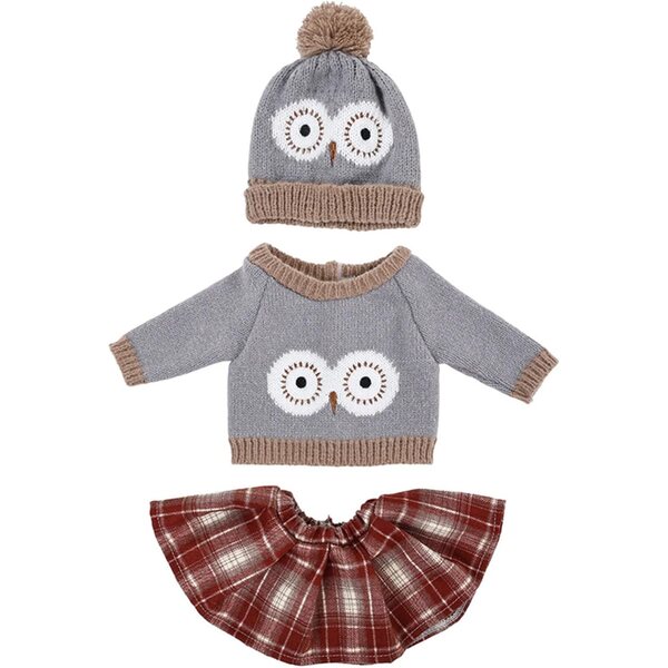 Costume Babbo Natale per bambole Reborn da 56 cm in poliestere lavabile, facile da indossare