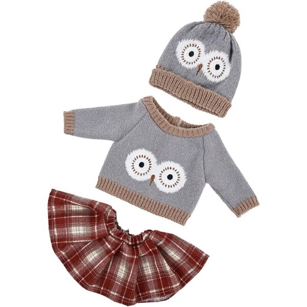Costume Babbo Natale per bambole Reborn da 56 cm in poliestere lavabile, facile da indossare