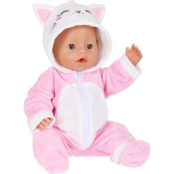 Vestito in pile morbido per bambola 45,7 cm - abbigliamento invernale sicuro e colorato