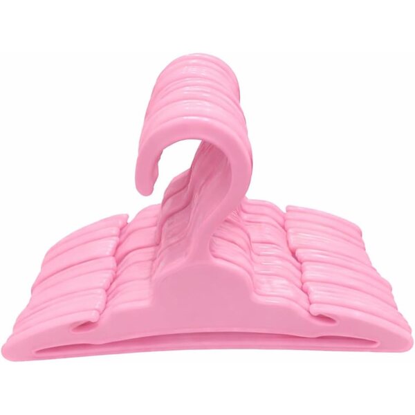 Appendiabiti per bambole 17,8 cm in plastica rosa per bambole 45,7 cm MBD
