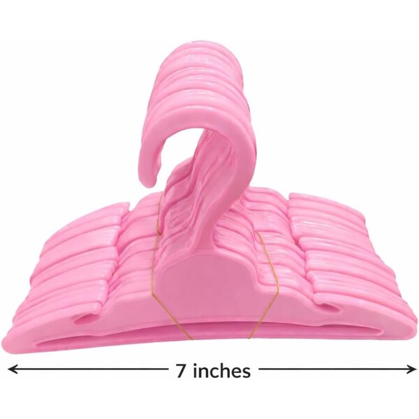 Appendiabiti per bambole 17,8 cm in plastica rosa per bambole 45,7 cm MBD