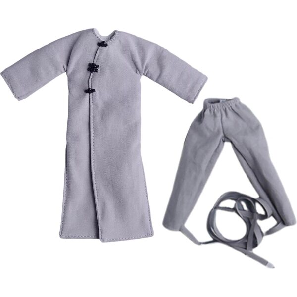 Abiti per Action Figure 1/12 – Giacca e Pantaloni Lunghi Grigio per Bambole 6 Pollici