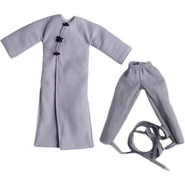 Abiti per Action Figure 1/12 – Giacca e Pantaloni Lunghi Grigio per Bambole 6 Pollici