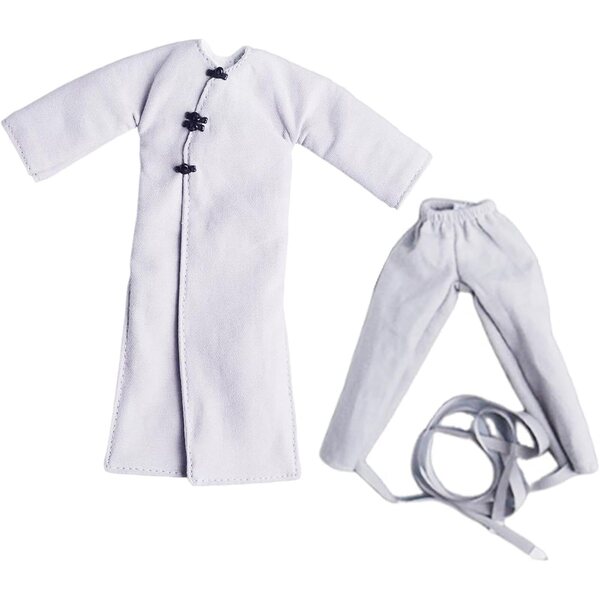 1/12 Miniaturmantel für Actionfigur – Weißer Trenchcoat mit Hose TTETTZ