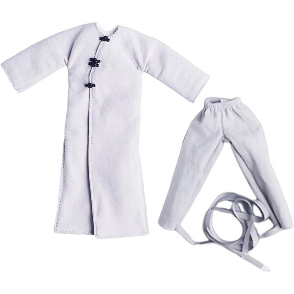 1/12 Miniaturmantel für Actionfigur – Weißer Trenchcoat mit Hose TTETTZ