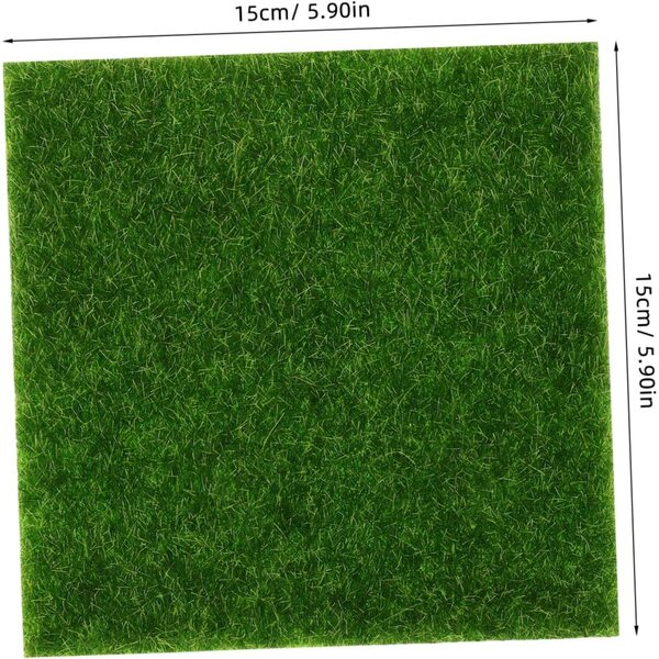 INOOMP 10 pezzi Muschio Artificiale Verde per Fioriere e Decorazioni Interni ed Esterni