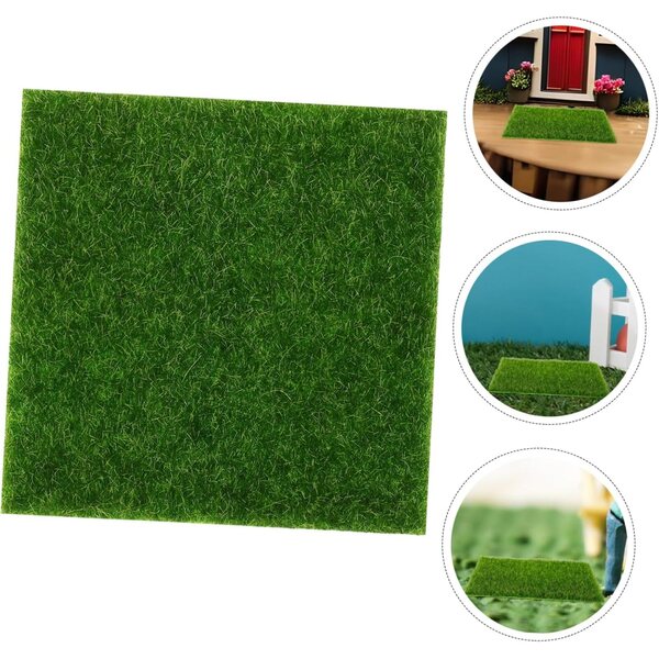 INOOMP 10 pezzi Muschio Artificiale Verde per Fioriere e Decorazioni Interni ed Esterni