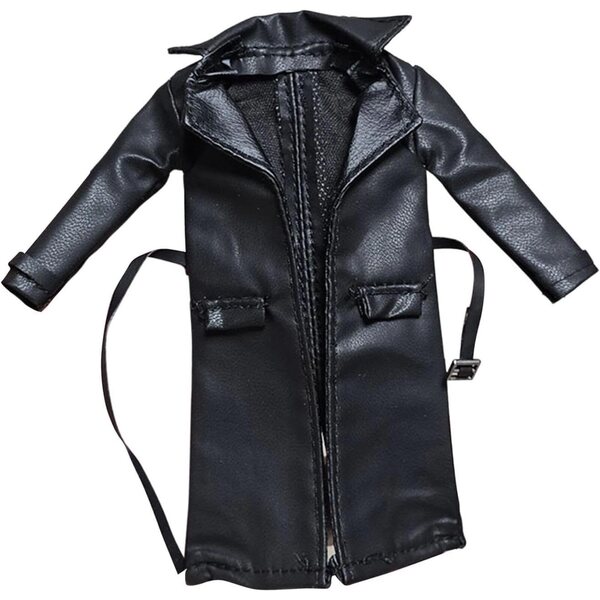 Colcolo Mini Trench 1/12 per Action Figure - Giacca Maschile e Femminile in Tessuto