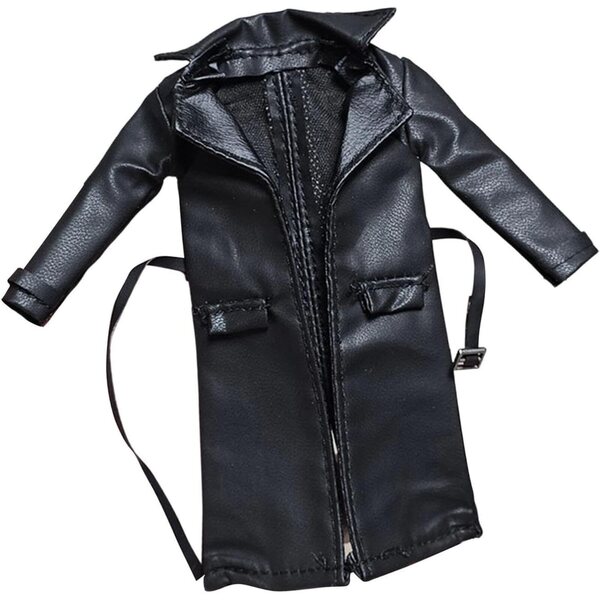 Colcolo Mini Trench 1/12 per Action Figure - Giacca Maschile e Femminile in Tessuto