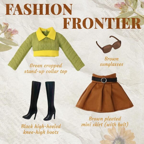 WanderGo 23 pezzi vestiti e accessori moda per bambole 29 cm, set completo mix & match