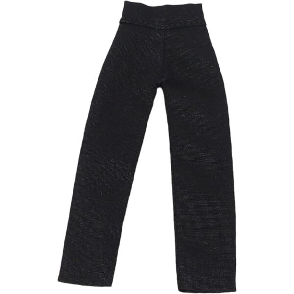 Miniatur-Hose mit geradem Bein für Actionfigur 1/12, 15 cm, Schwarz Fxzqgnh