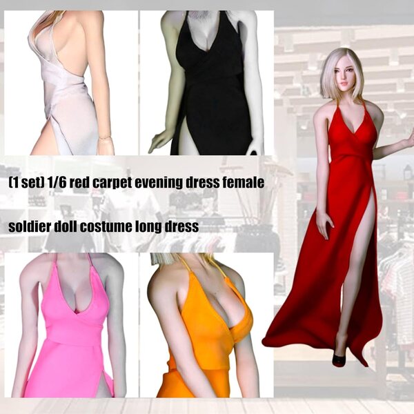 1/6 Abendkleid für Tmboryuu-Puppe, elegantes Kleid für Sammlungs- und Fotofiguren