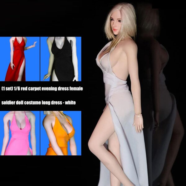 1/6 Abendkleid für Tmboryuu-Puppe, elegantes Kleid für Sammlungs- und Fotofiguren