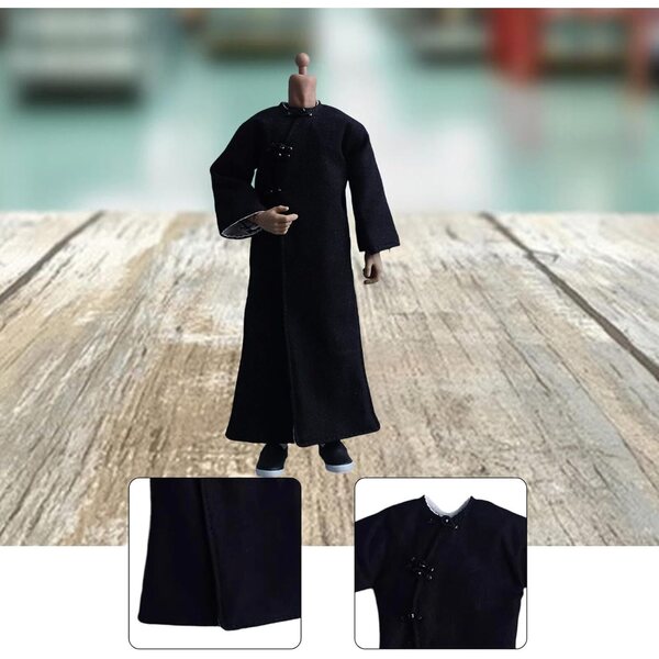 Minikostüm Actionfigur 1/12 SZLIFE Realistische lange Jacke und schwarze Hose