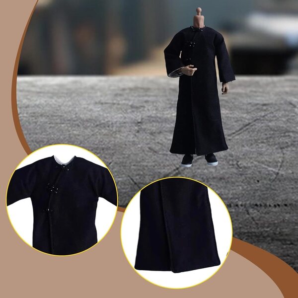 Minikostüm Actionfigur 1/12 SZLIFE Realistische lange Jacke und schwarze Hose