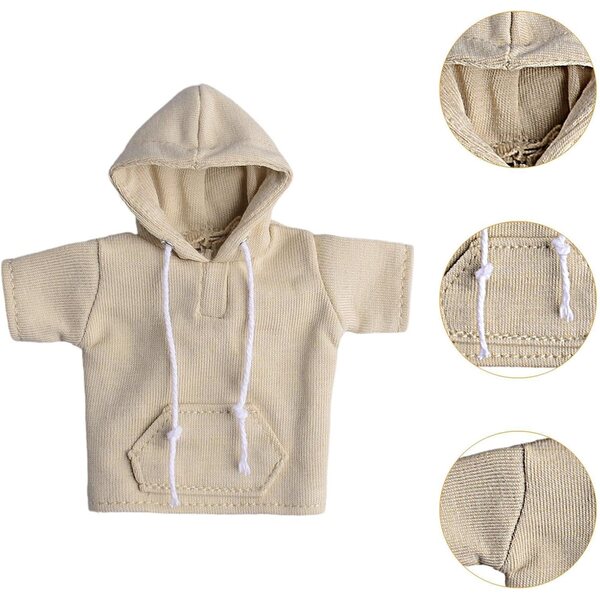 1/12 Herren-Kapuzenpullover aus Stoff für die Puppen- und Actionfiguren-Kollektion