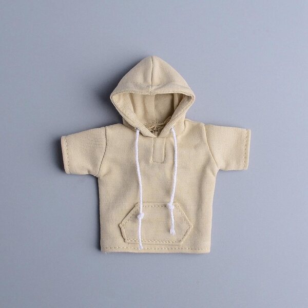 1/12 Herren-Kapuzenpullover aus Stoff für die Puppen- und Actionfiguren-Kollektion