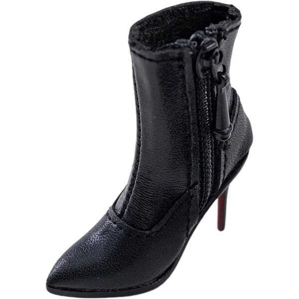 Kurze Stiefel mit Absatz für 1/6 Actionfigur aus weichem und realistischem Leder TTETTZ