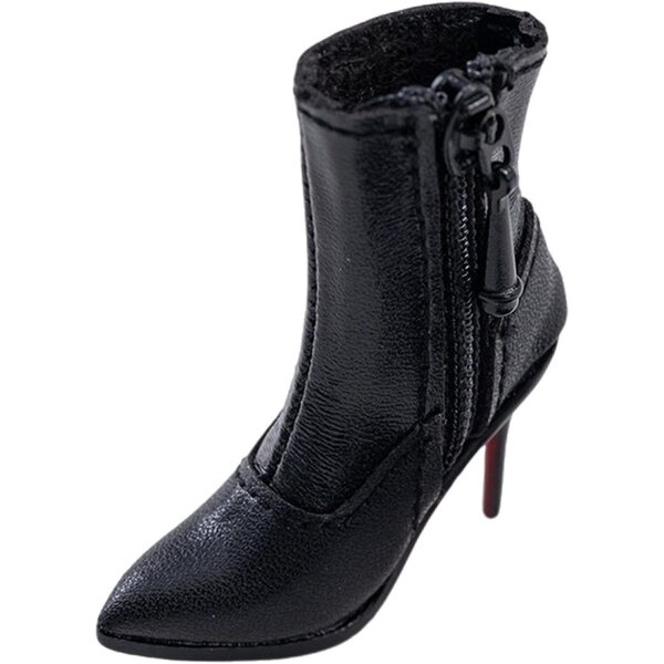 Kurze Stiefel mit Absatz für 1/6 Actionfigur aus weichem und realistischem Leder TTETTZ