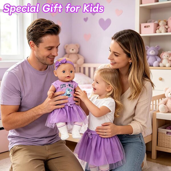 Lila Kleidung für Puppen 35,5–45,7 cm – perfekte Kleidung von Carreuty